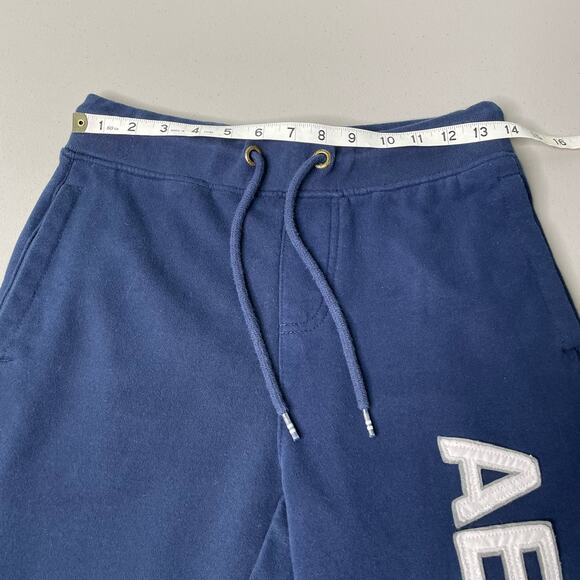 Aeropostale Aero Sweatpants Jogger Elastic Drawstring Waist Pull-On Blue XS - Picture 8 of 10